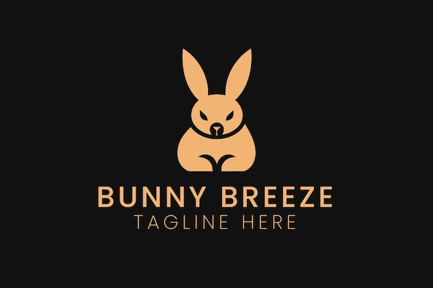 Plik wektorowy słodki królik las zabawny przyjazny logo clipart wektorowy sublimacja monogram projekt
