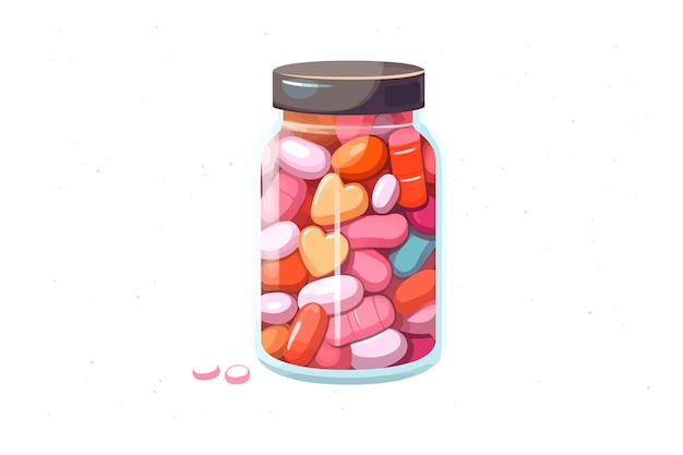 Plik wektorowy słodkie cukierki walentynki w kształcie serca do rozmowy miłosnej na białym tle ilustracja wektora kreskówek