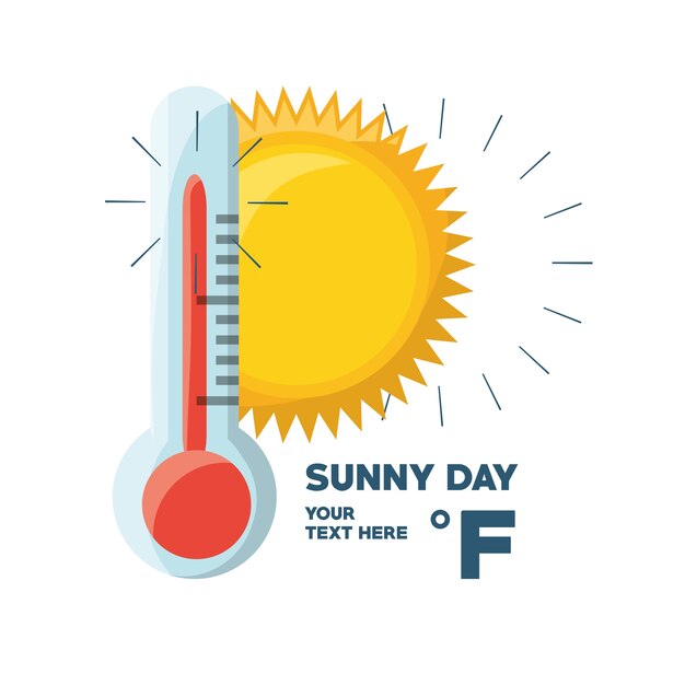 Słoneczny Dzień I Termometr Pogody