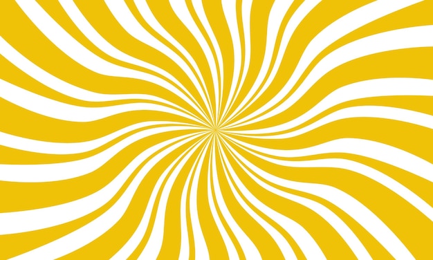 Słoneczny Promień Słońca Faliste Pasy żółty Kolor Wektorowy Do Projektowania Tła