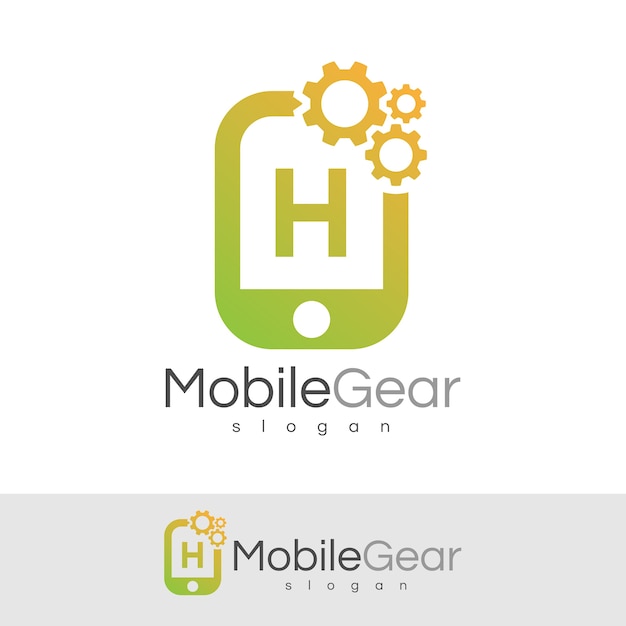 Smart Mobile Initial Letter H Logo Design