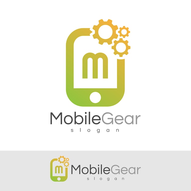 Smart Mobile Initial Letter M Logo Design