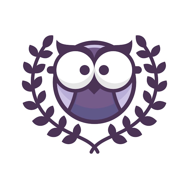 Plik wektorowy smart owl maskotka