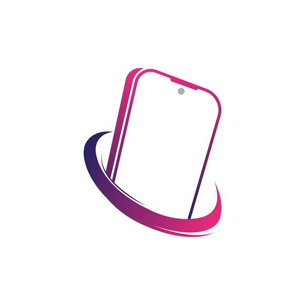 Smartphone Logo Nowoczesna Elektronika Wektor Smartphone Sklep Projektowanie Towarów Elektronicznych