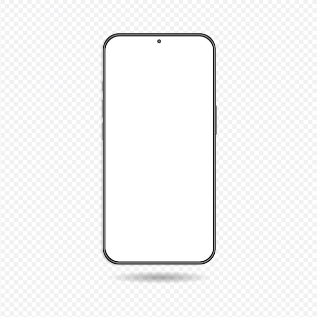 Smartphone Screen Mockup Design Of Vector