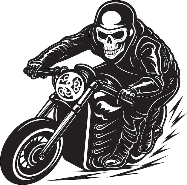 Śmierć Drifter na drodze z Skeleton BikerSkeletal Shredder Racing przez Nig
