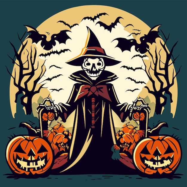 Śmierć halloween stoner czaszki ręcznie rysowane kreskówka naklejka ikona koncepcja na białym tle ilustracja