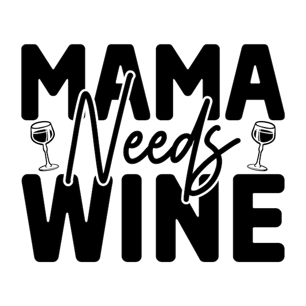 Śmieszna Mama Svg Design