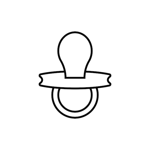 Plik wektorowy smoczek ikona wektor szablon ilustracja projekt logo