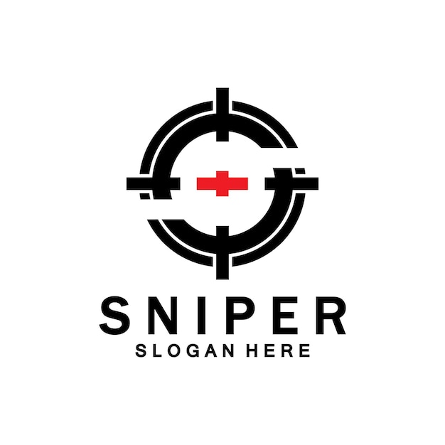 Snajper cel wektor docelowy Logo początkowy S docelowy wektor logo