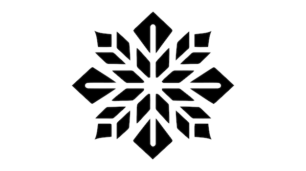 Plik wektorowy Śnieżynka ikona wektor logo na białym tle