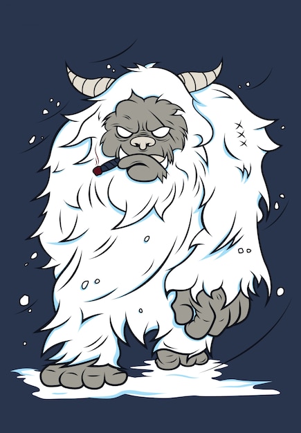 Plik wektorowy snow yeti