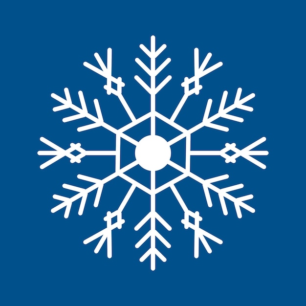 Snowflake winter vector Niebieski element crystal