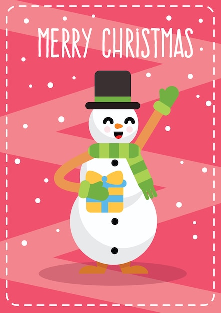 Snowman Christmas Card