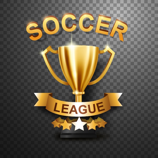 Plik wektorowy soccer league trophy