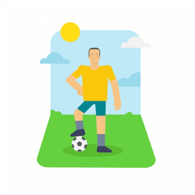 Plik wektorowy soccer on flat design