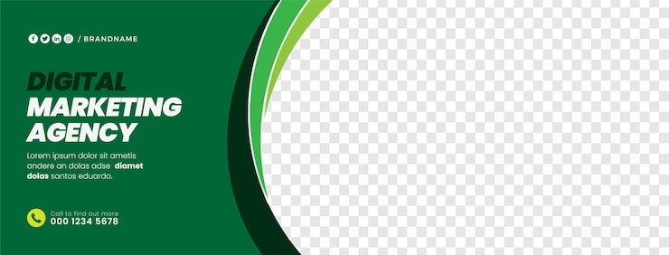 Wektor social media banners facebook cover photo design wektorowy edytowalna reklama marketingowa cyfrowa