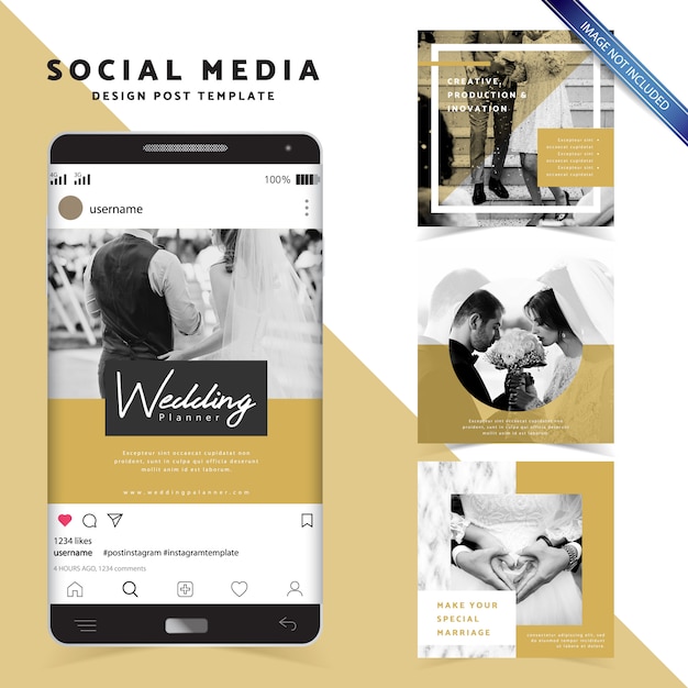 Social Media Design Stylowy szablon postu
