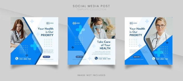 Social Media Post Health Care Szablon Instagram