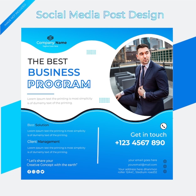 Plik wektorowy social post post design