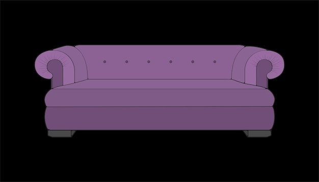 Plik wektorowy sofa lub kanapa color block ilustrator color block meble do salonu ilustracja wektora