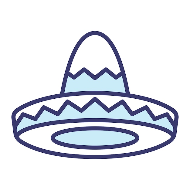 Sombrero Kapelusz Meksykański Wektorowy Znak I Symbole