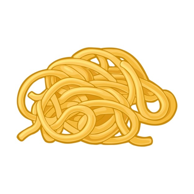 Plik wektorowy spaghetti. wektor ilustracja kolor na białym tle. ręcznie rysowane element projektu