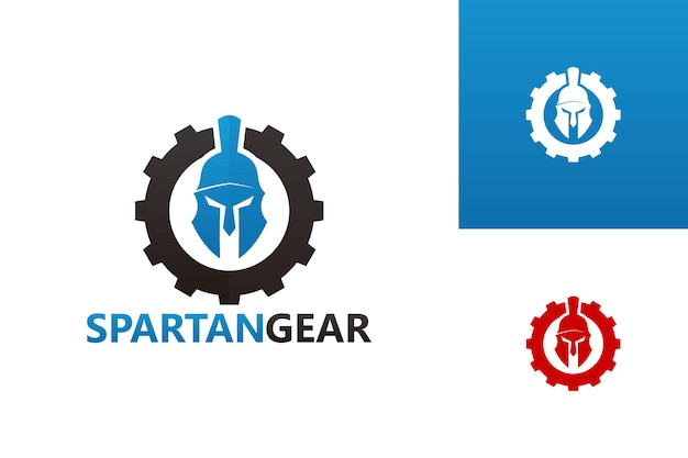 Spartan Gear Logo Szablon Wektor Projektu, Godło, Koncepcja Projektu, Kreatywny Symbol, Ikona