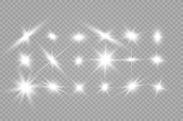Specjalna lampa błyskowa, efekt świetlny. Błysk błyska promieniami i reflektorem. illust.Biały świecące