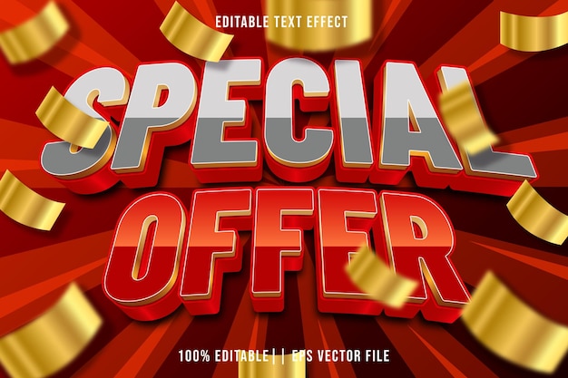 Specjalna oferta Editable Text Effect 3D Gradient Style