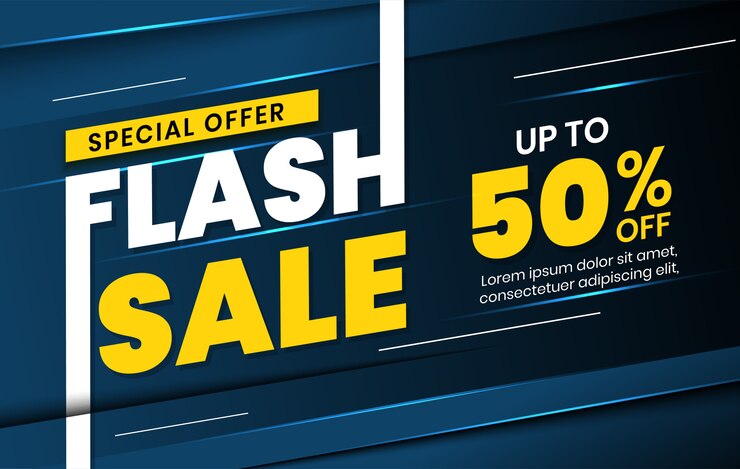 Wektor specjalna oferta flash szablon transparent sprzedaż dla promocji