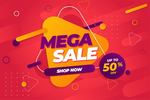 Specjalna oferta sprzedaży mega szablon tła transparent