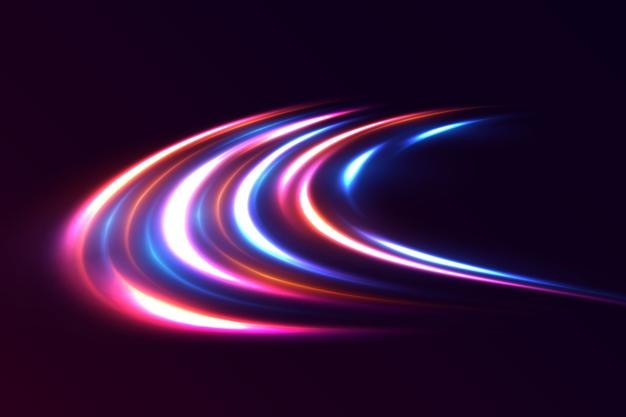 Specjalny efekt linii i dynamicznej prędkości magia poruszających się szybkich wiązek laserowych