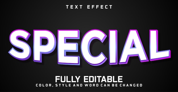 Specjalny efekt stylu edytowanego tekstu