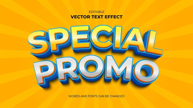 Specjalny Promocyjny Edytowalny Efekt Tekstowy 3d