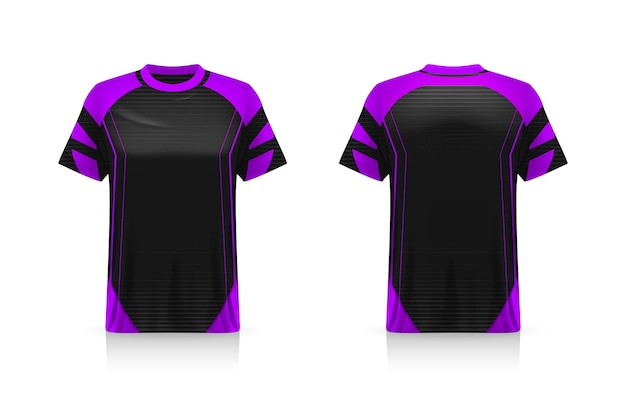 Specyfikacja Makieta Soccer Sport, Szablon Koszulki Esports Gaming T Shirt. Makieta Munduru. Projekt Ilustracji Wektorowych