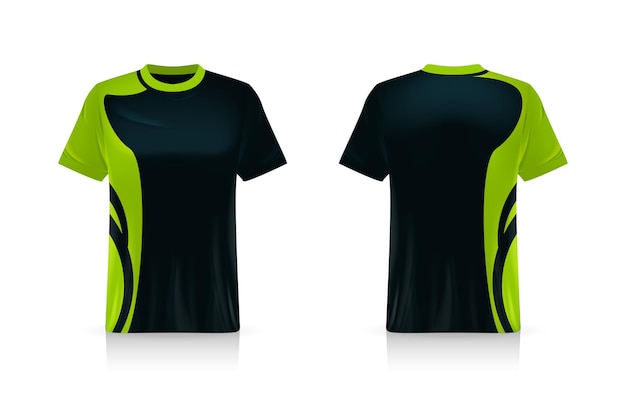 Specyfikacja Makieta Soccer Sport, Szablon Koszulki Esports Gaming T Shirt. Makieta Munduru. Projekt Ilustracji Wektorowych