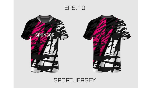 Plik wektorowy specyfikacje sportowe piłki nożnej szablon koszulki tshirt gaming imitacja uniformy esport wektor