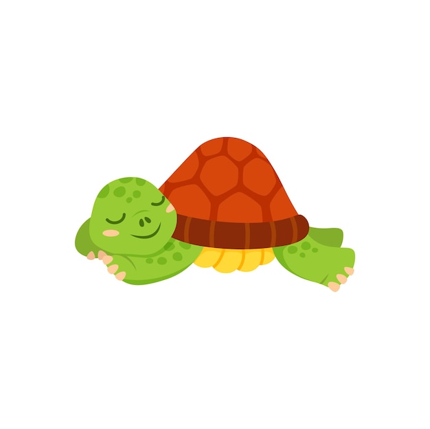 Śpiący żółw Kreskówka Gad Gadów żółwia
