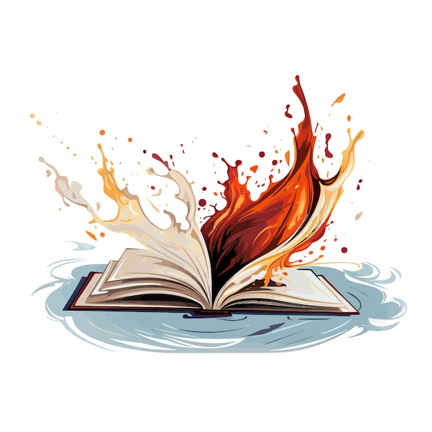 Spilled_spell_book_vector_illustrated