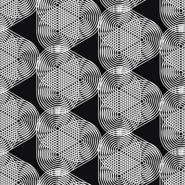 Spiralki liniowe Dekoracyjny bezszwowy wzór Powtarzające się tło Tileable tapeta druk