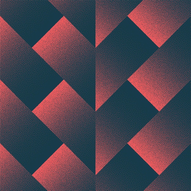 Split Chevron Modern Seamless Pattern Trend Wektor Czerwony Czarny Abstrakt Tło