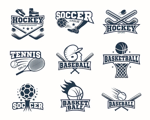 Sportowe Logo Monochromatyczne