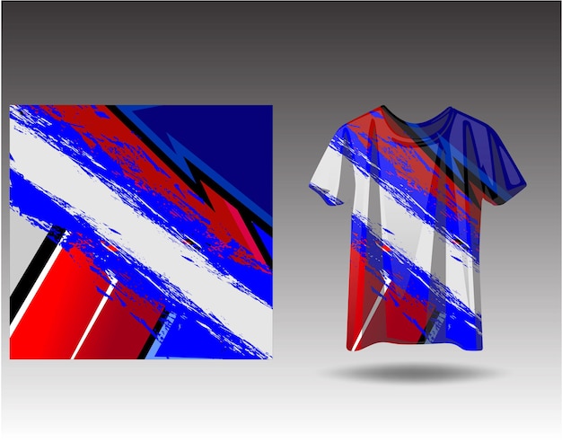 Sportowy projekt Tshirt do gier wyścigowych, kolarskich, piłkarskich, motocrossowych