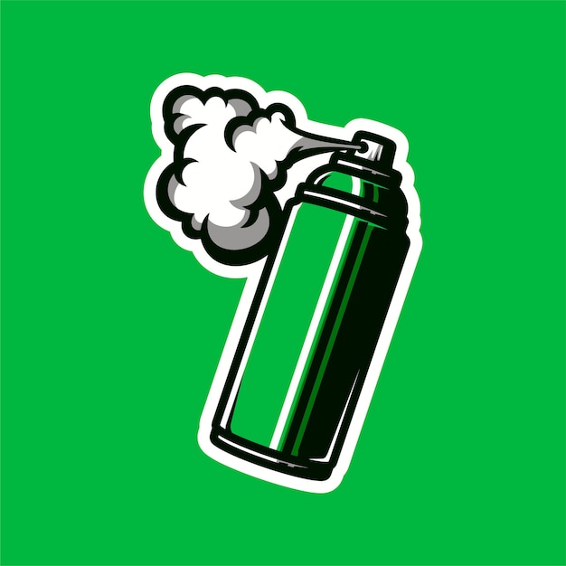 Plik wektorowy spray może logo maskotki