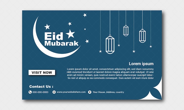 Plik wektorowy sprzedaż produktów eid mubarak i eid al iftar szablon projektu banera