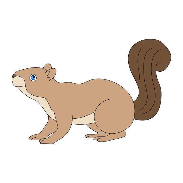 Plik wektorowy squirrel clipart cartoon dzikie zwierzęta clipart set dla miłośników dzikiej przyrody