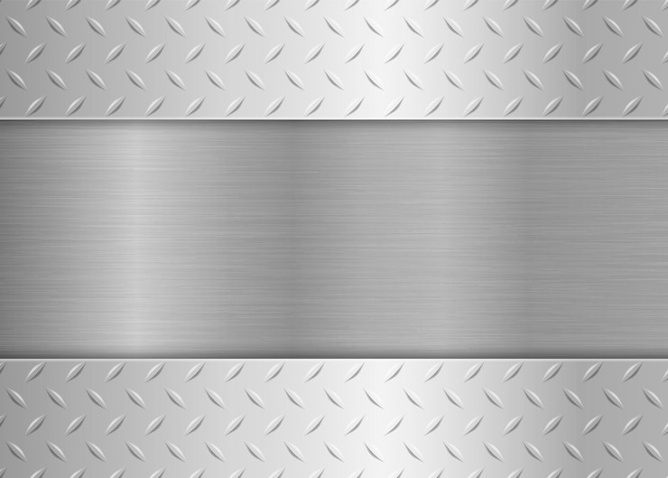Wektor srebrne czarne tło przemysłowe tekstura ze stali nierdzewnej metaliczny arkusz metalowy z wzorem diamentowym ilustracja wektorowa eps 10