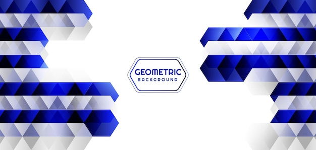 Srebrne Niebieskie Tło Geometryczne Gradientu