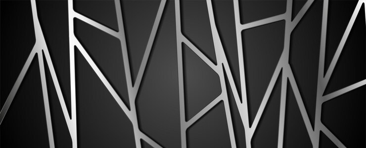 Wektor srebrny metaliczny wzór siatki abstrakcyjne tło techniczne